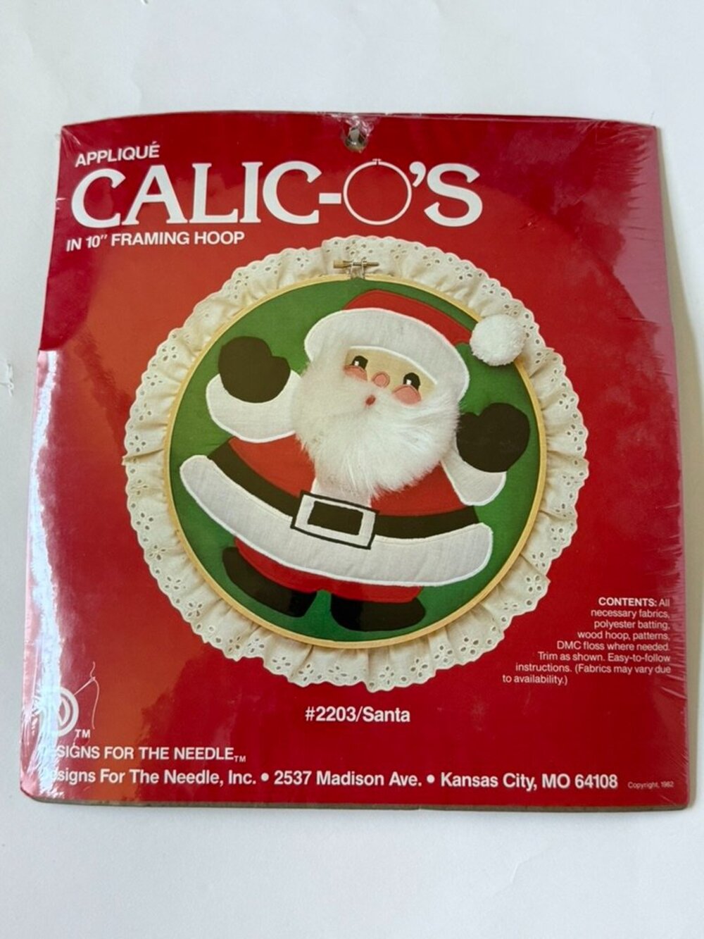 Santa Vintage 1982 Calicos Design for Needle 2203 Kit Craft Christmas Applique